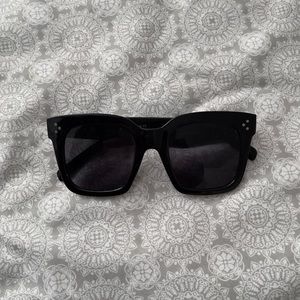 Fashion Nova Black Oversized Sunglasses